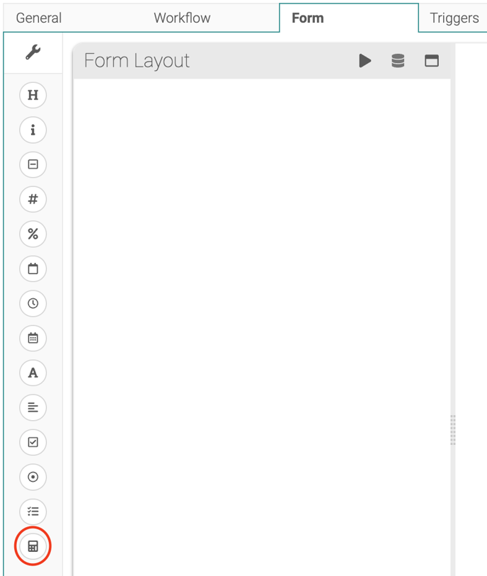 Calc fields - 1. Calc field option